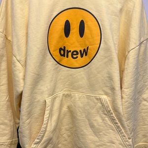 Drew house yellow cropped hoodie